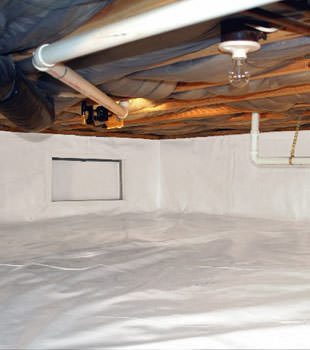 A complete crawl space repair system in Barnesville