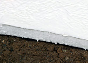 Insulation installed on a crawl space floor in Cataula