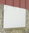 head-on view of one of our doors installed in Reynolds for crawl spaces