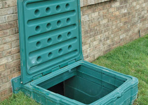 lockable crawl space access door installed in Thomaston