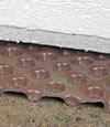 crawl space insulation installed in Midland over our extra large drainage matting
