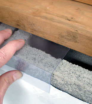 Block wall clear covering for wet crawl spaces in Butler