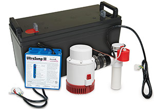 a battery backup sump pump system in Pine Mountain