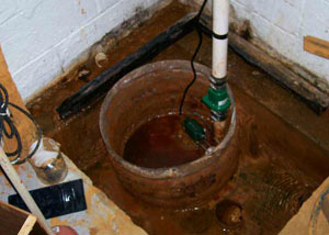 Extreme clogging and rust in a Pine Mountain sump pump system