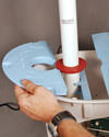An airtight sump pump lid later installed in West Point